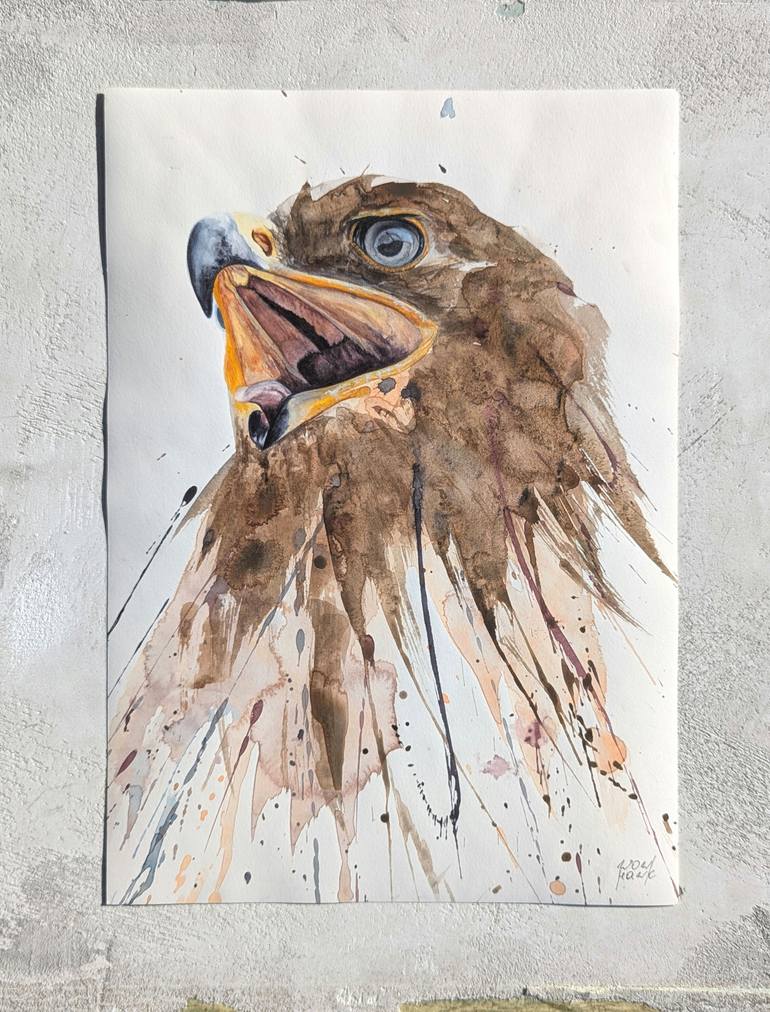 Original Expressionism Animal Painting by Anna Tarasenko