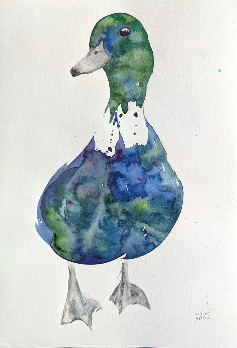 Original Expressionism Animal Painting by Anna Tarasenko