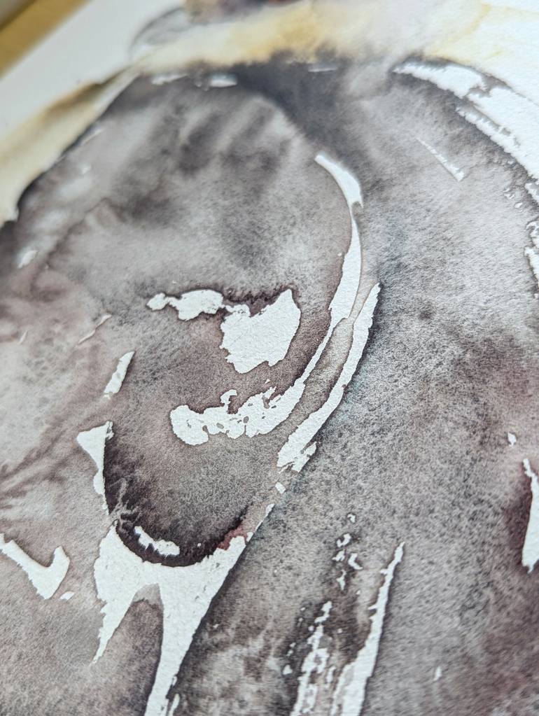 Original Expressionism Animal Painting by Anna Tarasenko