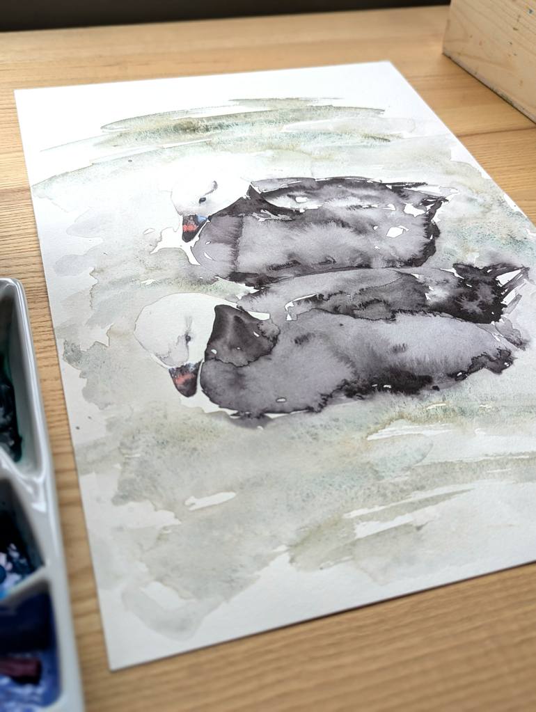 Original Abstract Animal Painting by Anna Tarasenko
