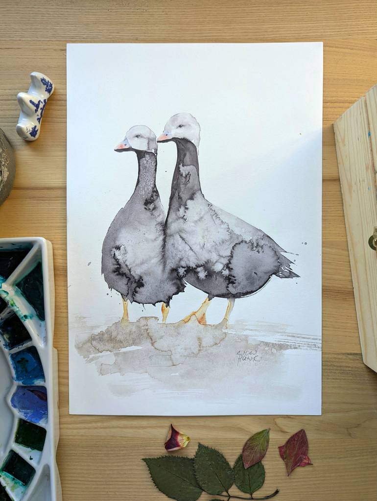 Original Abstract Animal Painting by Anna Tarasenko