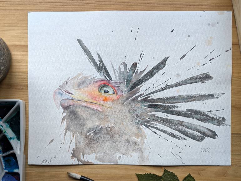 Original Abstract Animal Painting by Anna Tarasenko
