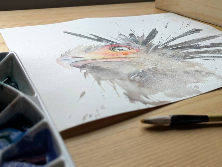 Original Abstract Animal Painting by Anna Tarasenko