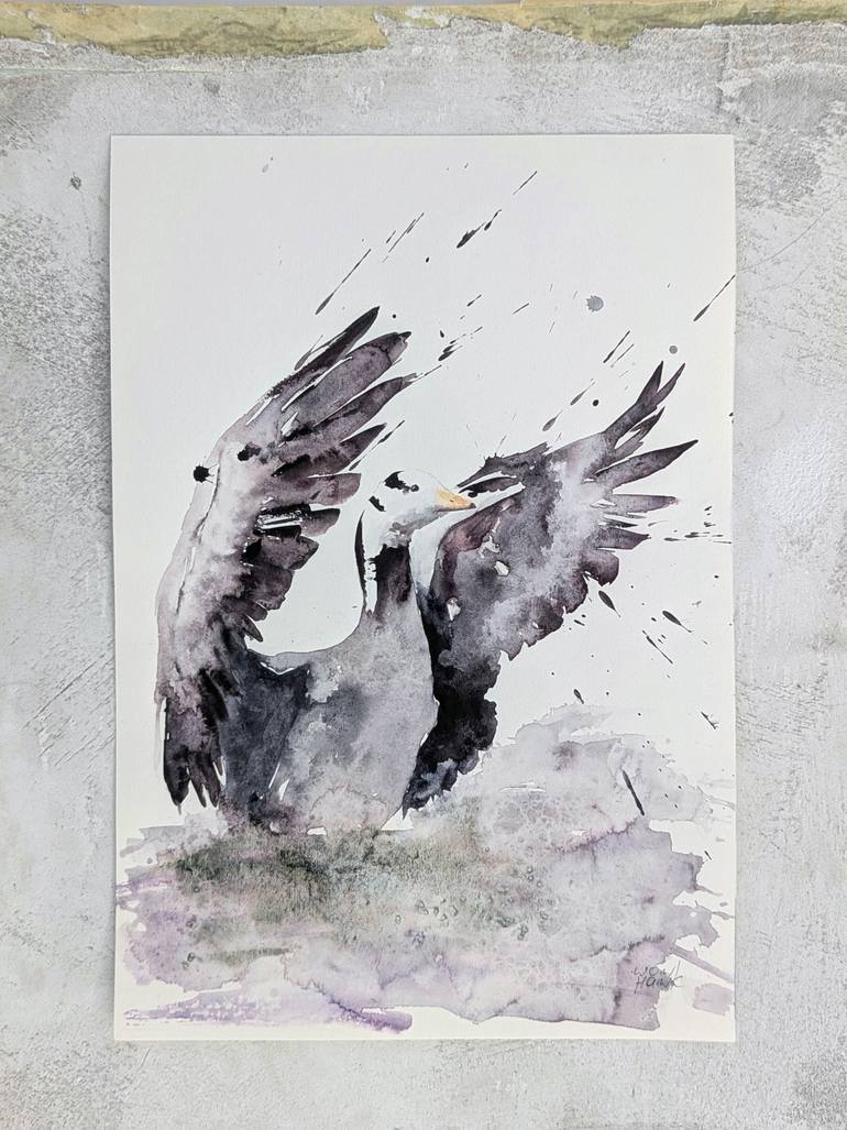 Original Abstract Animal Painting by Anna Tarasenko