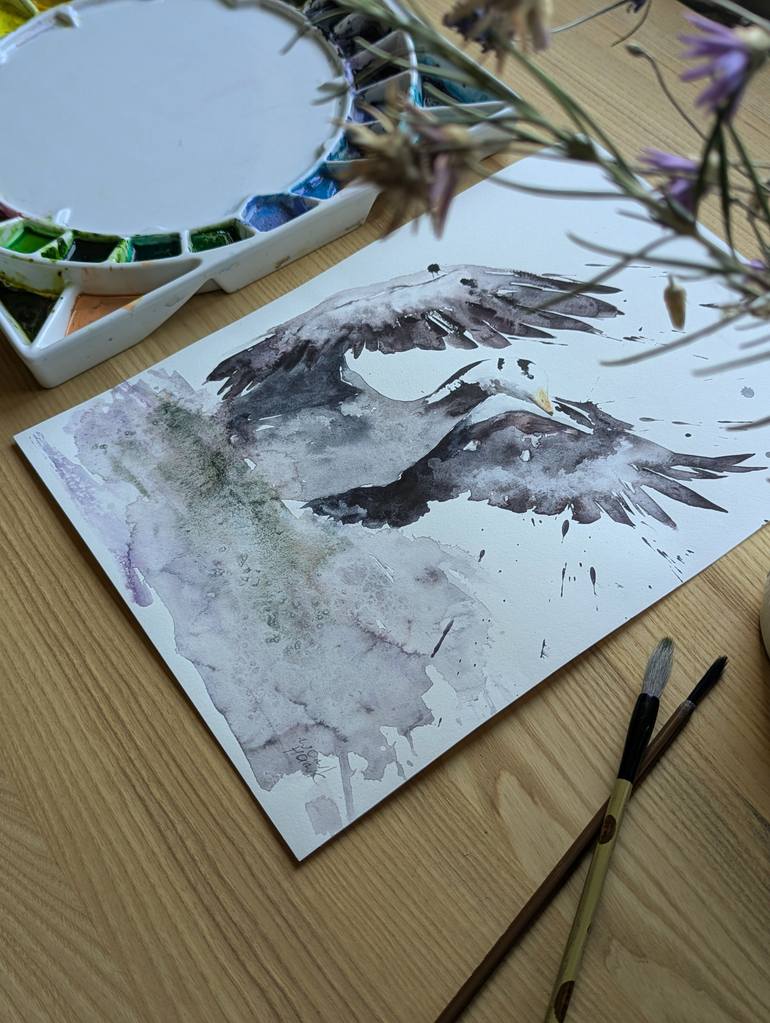 Original Abstract Animal Painting by Anna Tarasenko