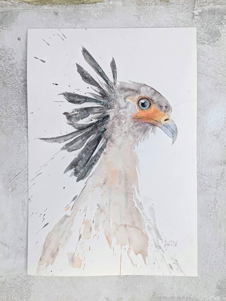 Original Abstract Expressionism Animal Painting by Anna Tarasenko