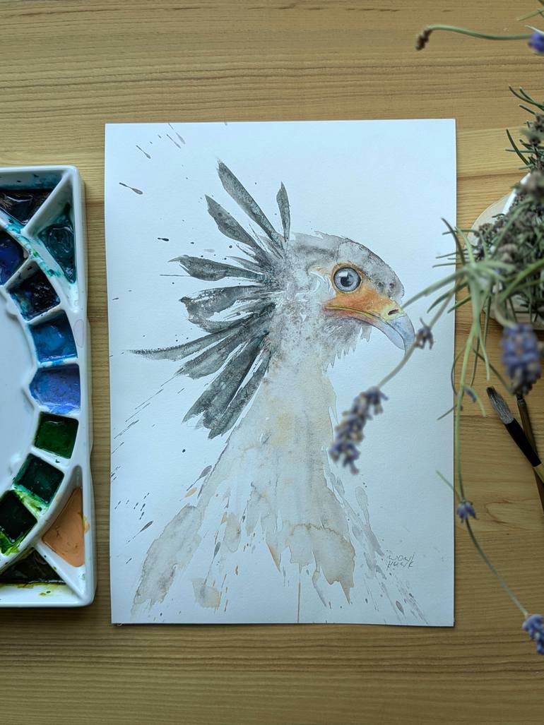 Original Abstract Expressionism Animal Painting by Anna Tarasenko