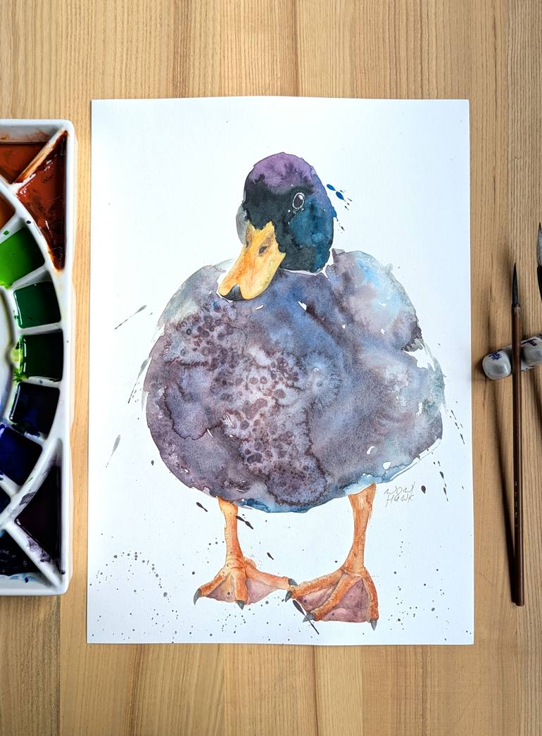 Original Realism Animal Painting by Anna Tarasenko