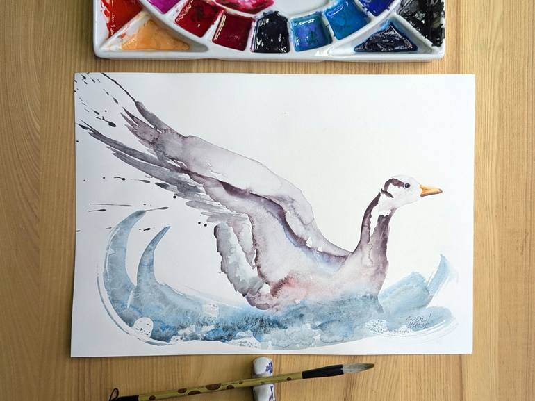 Original Abstract Animal Painting by Anna Tarasenko