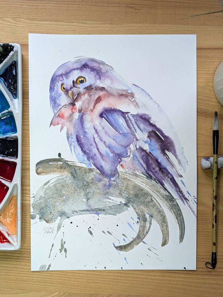 Original Abstract Animal Painting by Anna Tarasenko