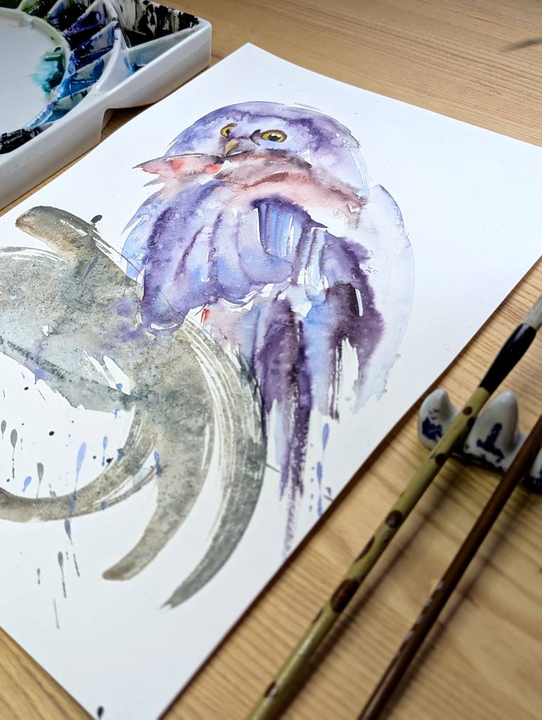 Original Abstract Animal Painting by Anna Tarasenko