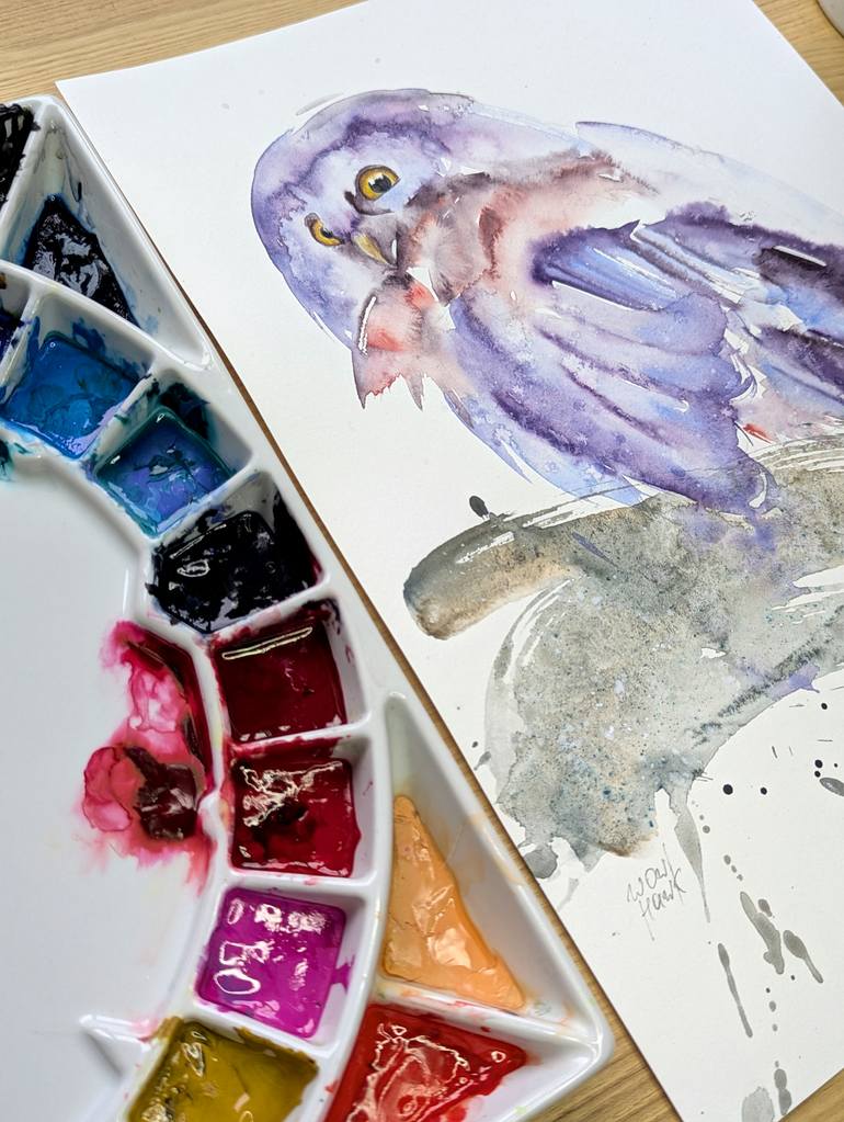 Original Abstract Animal Painting by Anna Tarasenko