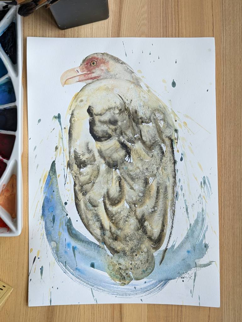 Original Abstract Expressionism Animal Painting by Anna Tarasenko