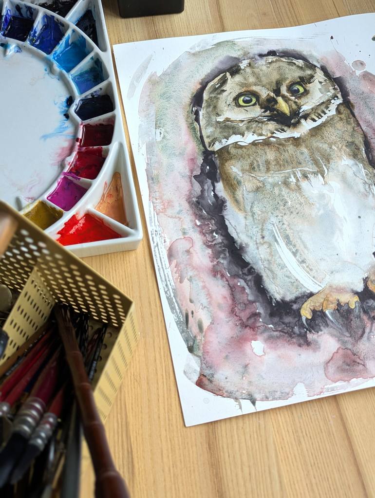 Original Abstract Animal Painting by Anna Tarasenko