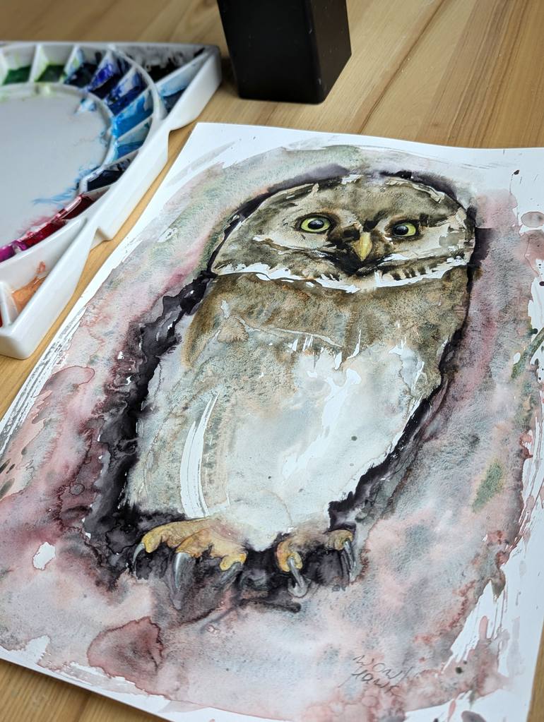Original Abstract Animal Painting by Anna Tarasenko