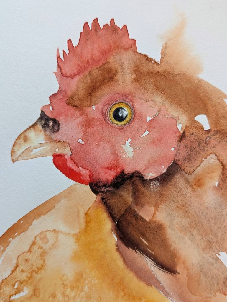 Original Abstract Expressionism Animal Painting by Anna Tarasenko