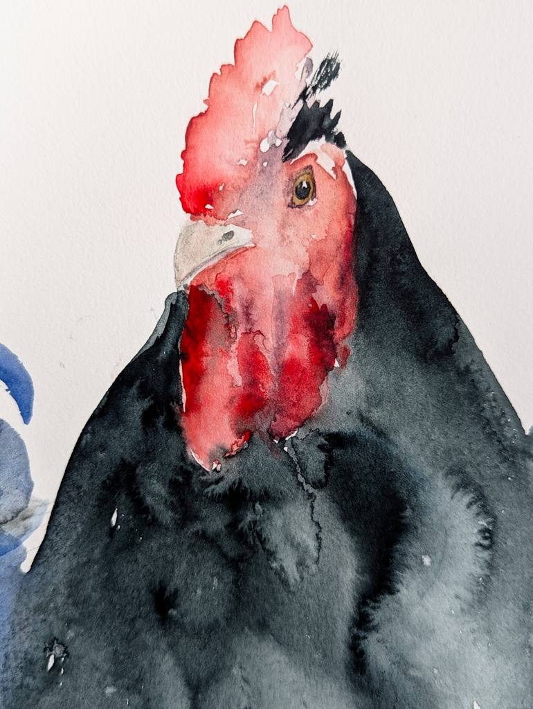 Original Abstract Expressionism Animal Painting by Anna Tarasenko