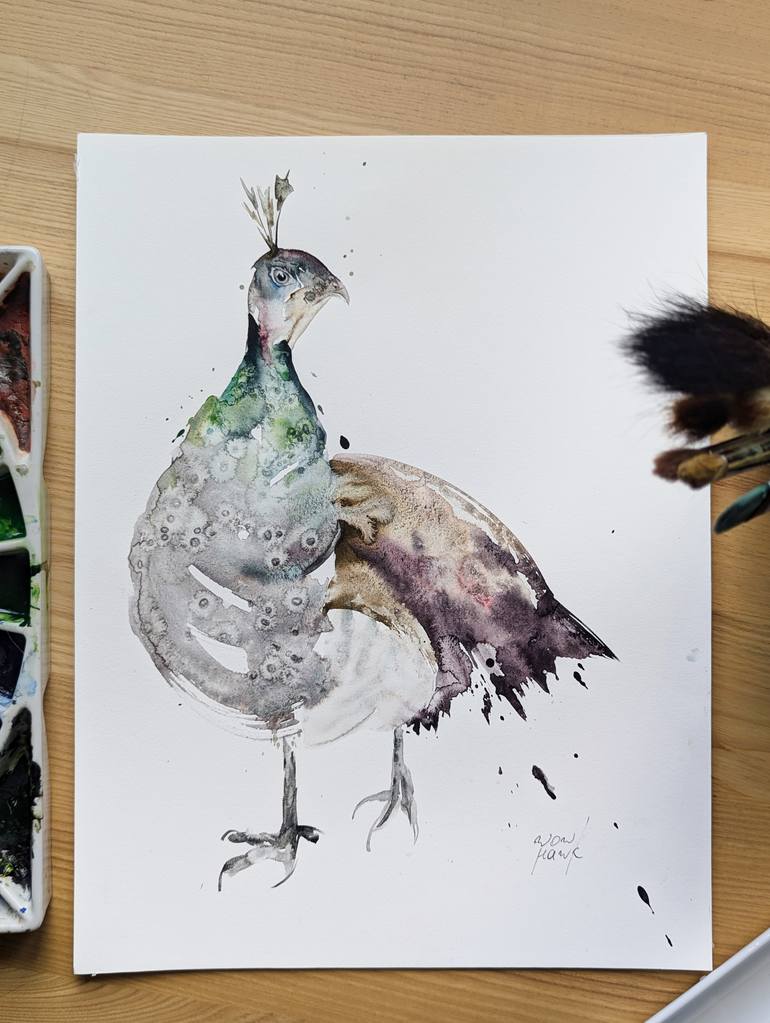 Original Abstract Animal Painting by Anna Tarasenko