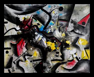 Original Abstract Expressionism Fantasy Paintings by Bo Wang