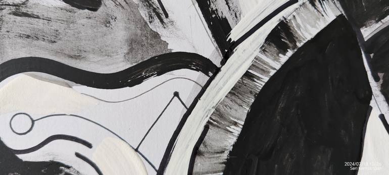 Original Abstract Expressionism Animal Painting by Bo Wang
