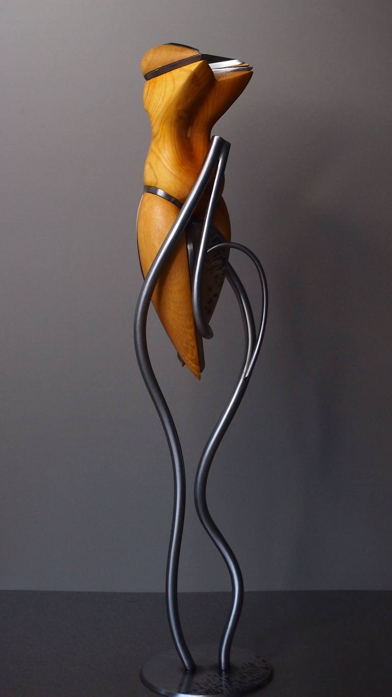 Original Abstract Expressionism Nude Sculpture by Stevlin Yovchev