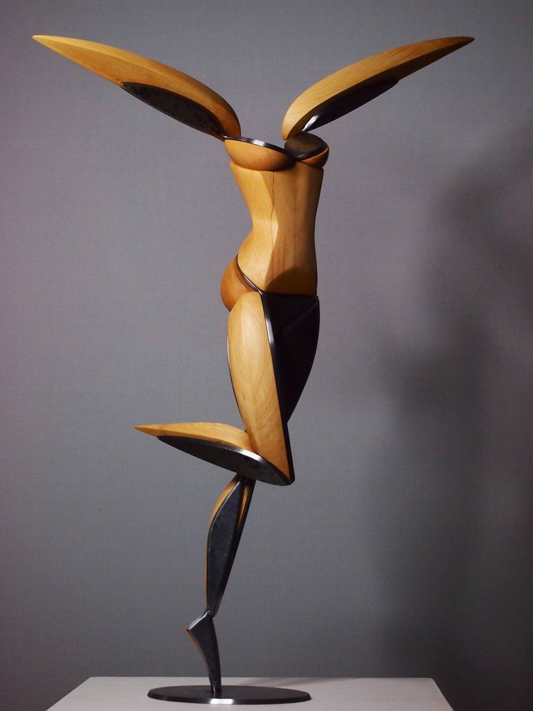 Original Expressionism Erotic Sculpture by Stevlin Yovchev