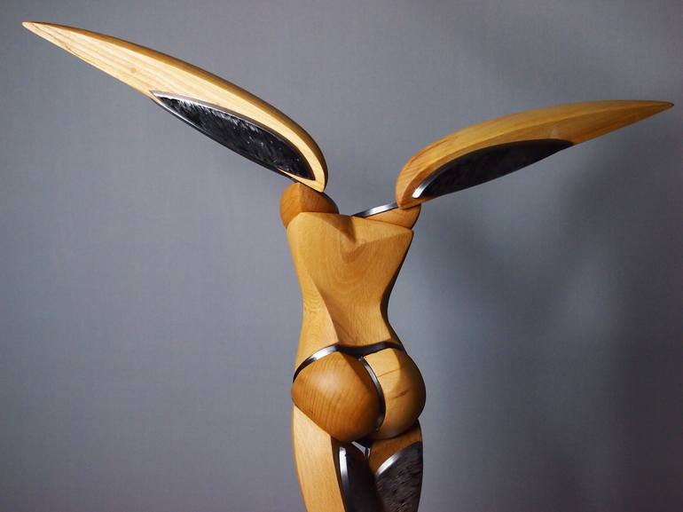 Original Expressionism Erotic Sculpture by Stevlin Yovchev