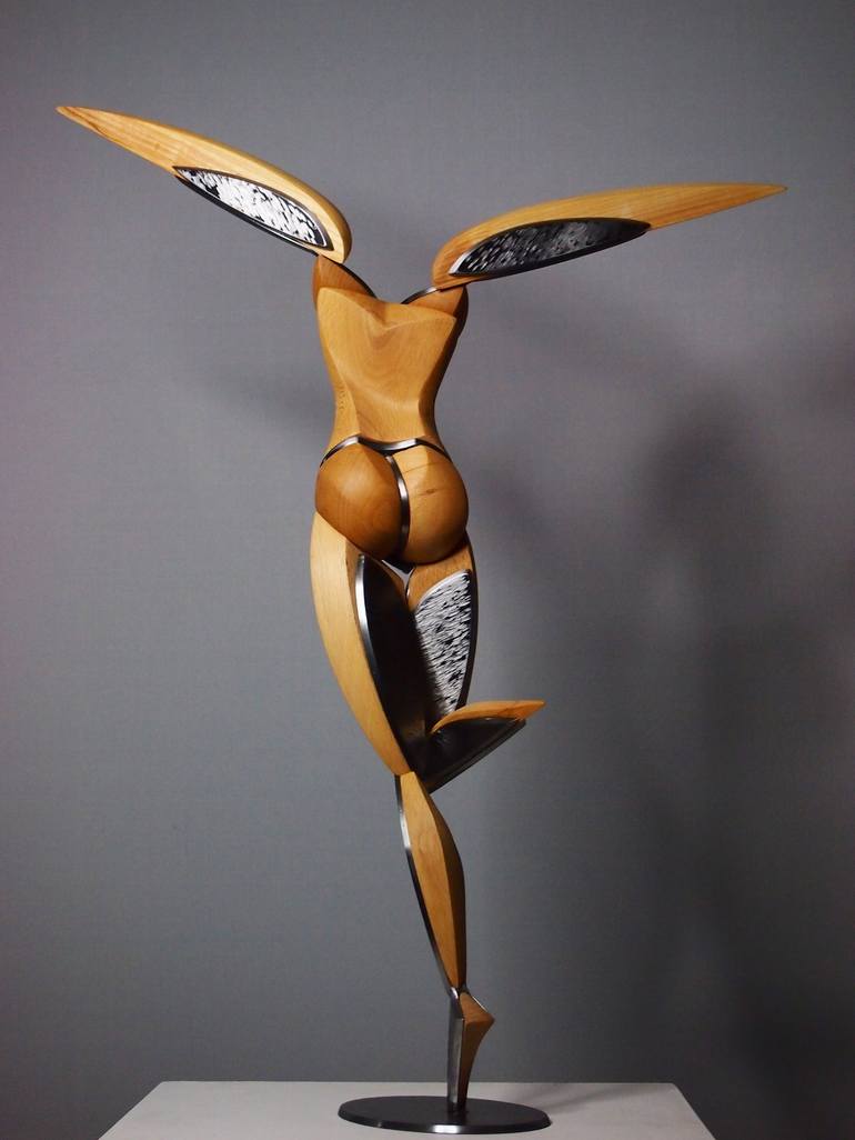 Original Expressionism Erotic Sculpture by Stevlin Yovchev