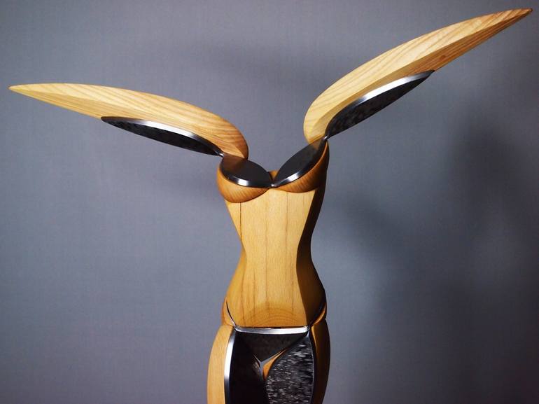 Original Expressionism Erotic Sculpture by Stevlin Yovchev
