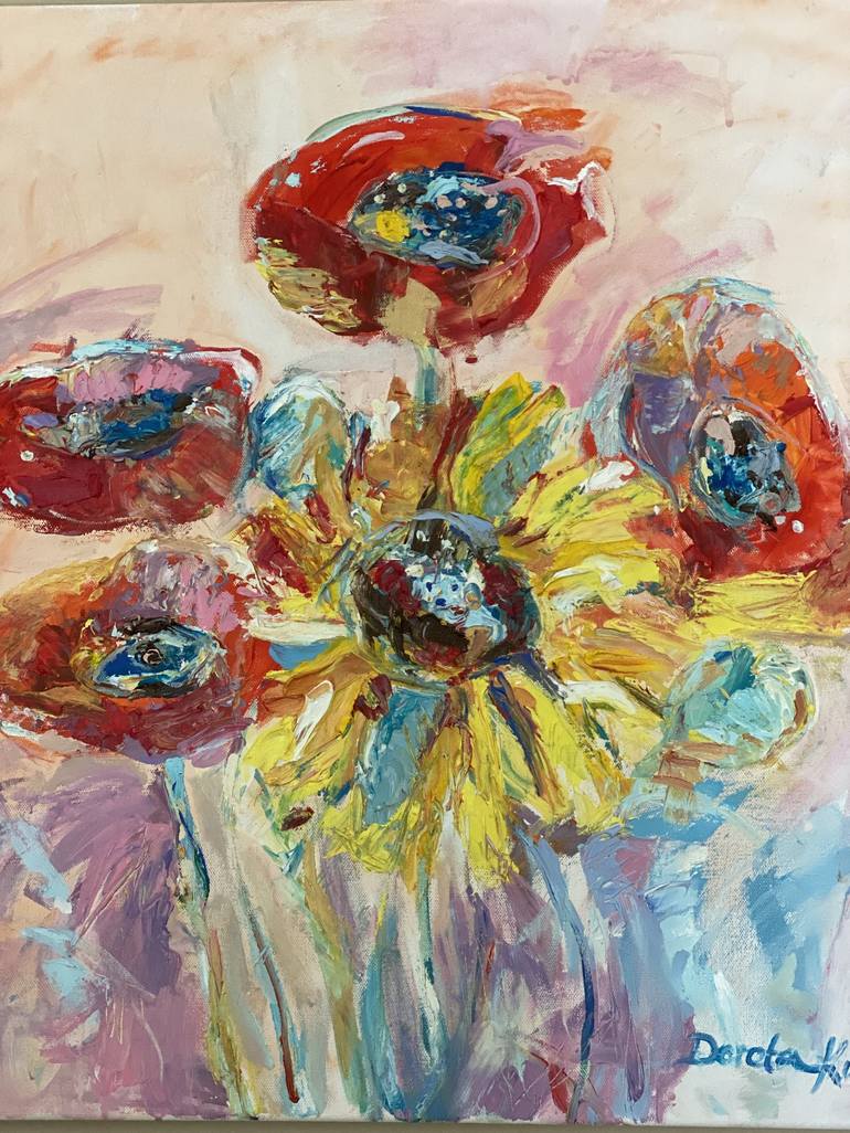 Original Abstract Expressionism Abstract Paintings by Dorota Peterson