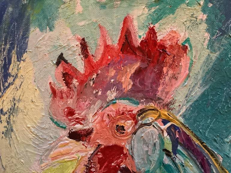 Original Abstract Animal Painting by Dorota Peterson