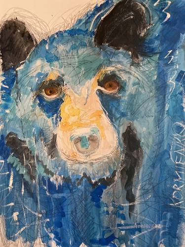 Original Abstract Expressionism Animal Paintings by Dorota Peterson