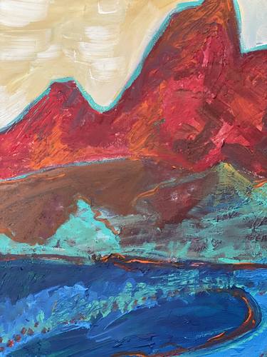 Original Abstract Expressionism Landscape Paintings by Dorota Peterson