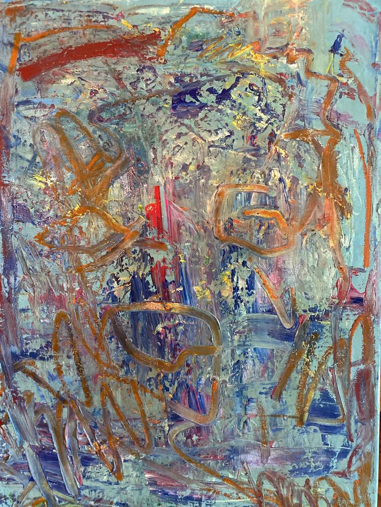 Original Abstract Expressionism Abstract Painting by Dorota Peterson