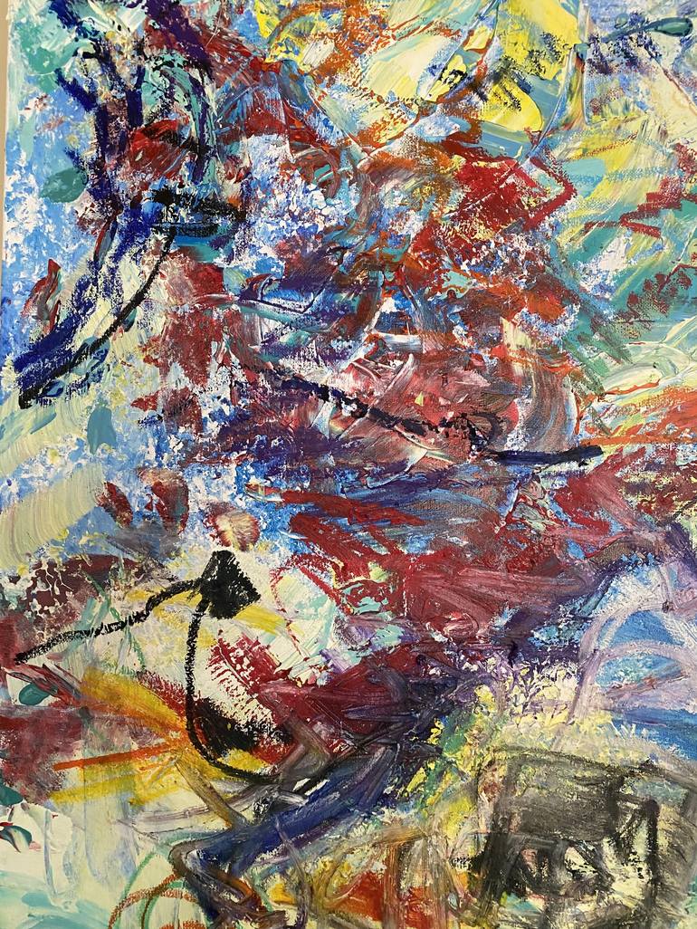 Original Abstract Expressionism Abstract Painting by Dorota Peterson