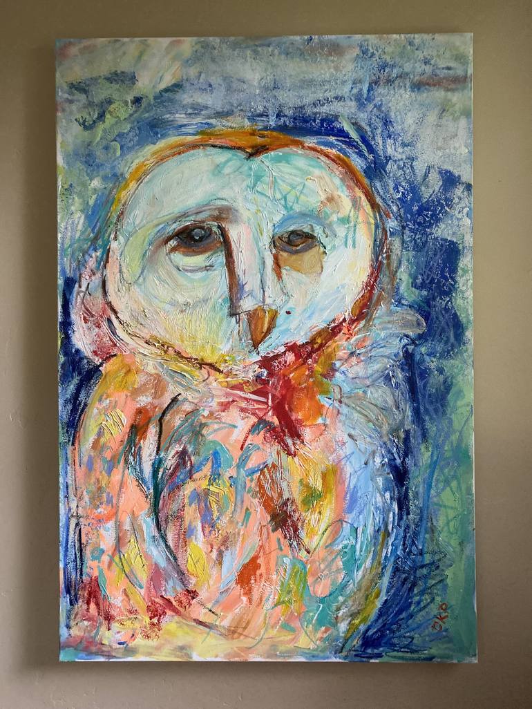 Original Abstract Expressionism Abstract Painting by Dorota Peterson