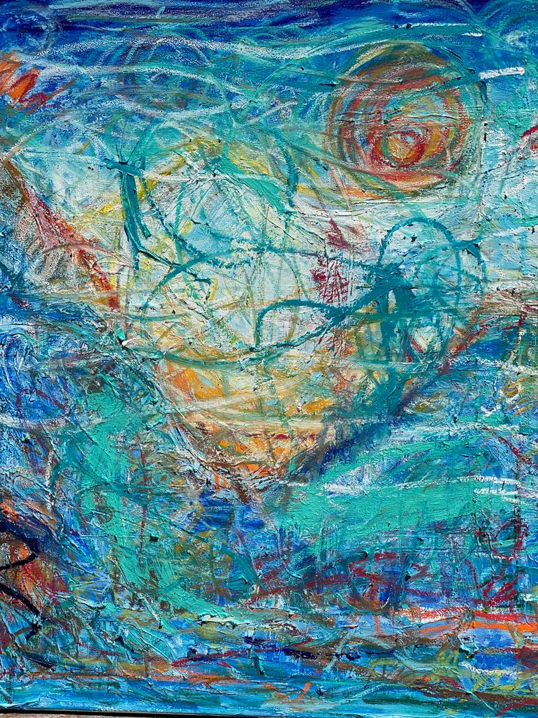 Original Abstract Expressionism Abstract Painting by Dorota Peterson