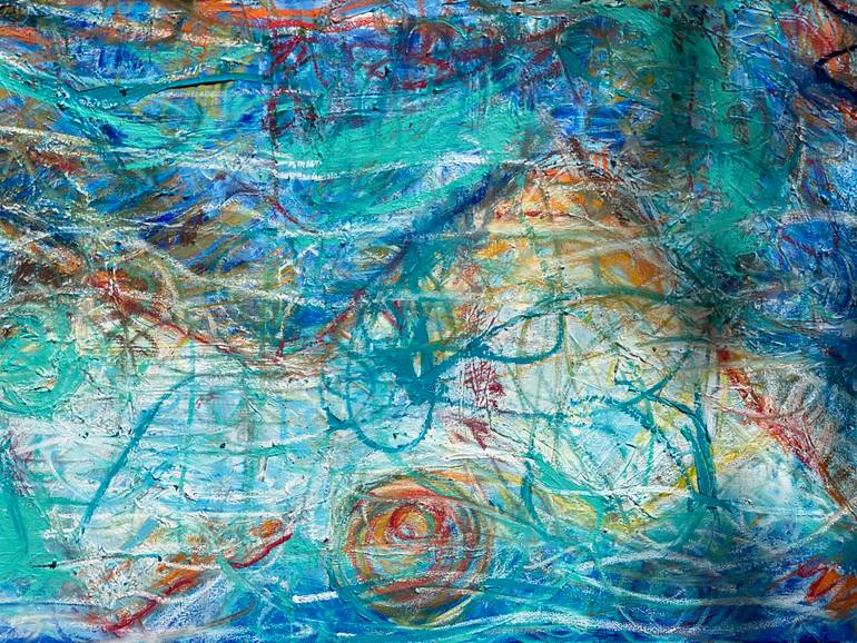 Original Abstract Expressionism Abstract Painting by Dorota Peterson