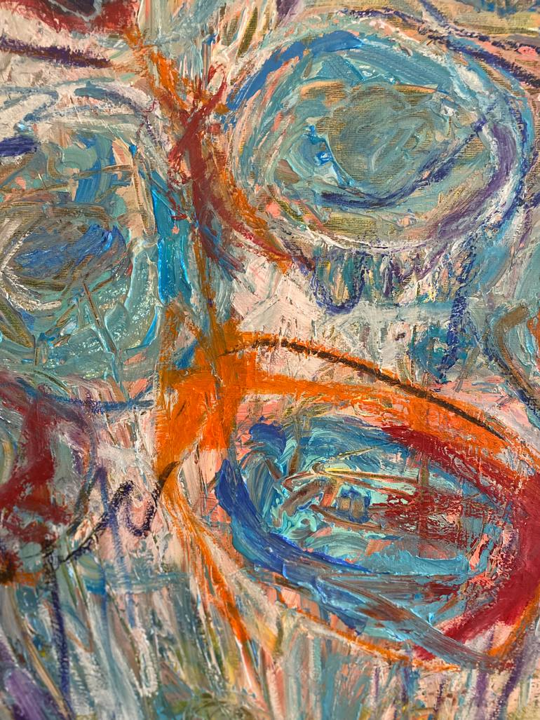 Original Abstract Expressionism Abstract Painting by Dorota Peterson