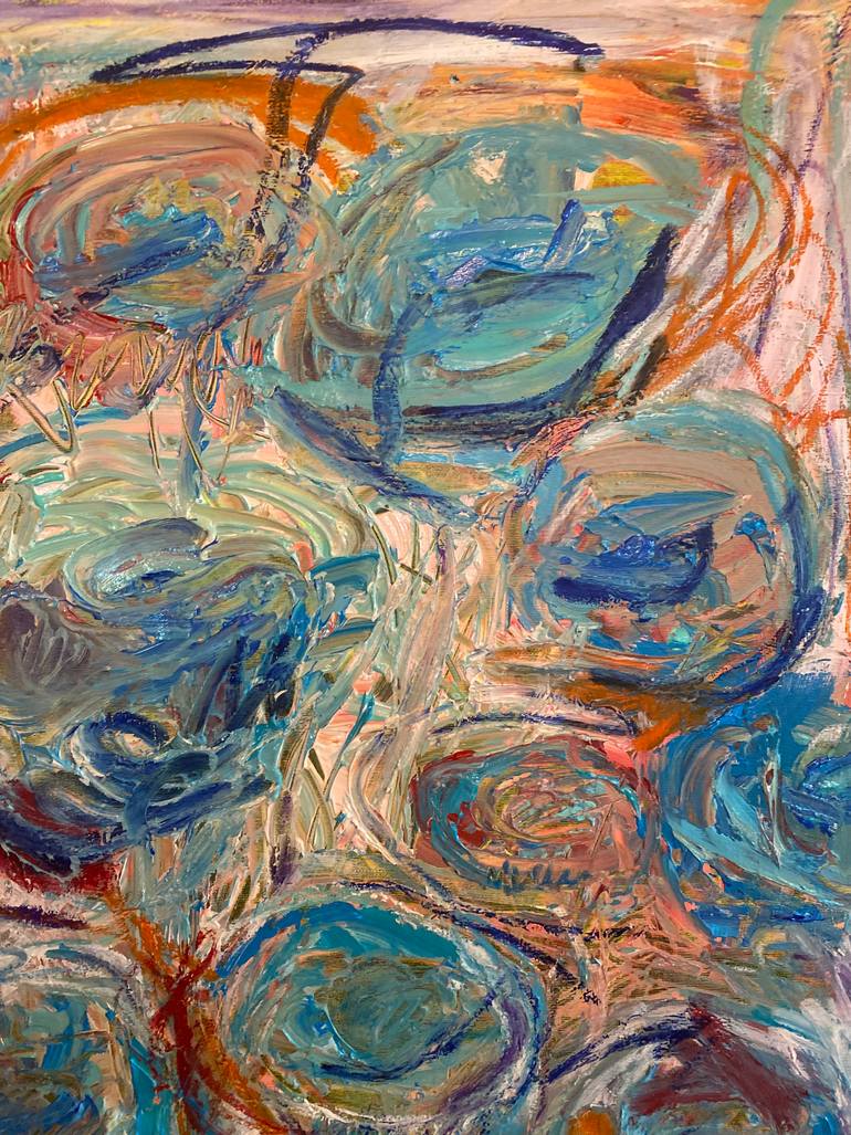 Original Abstract Expressionism Abstract Painting by Dorota Peterson