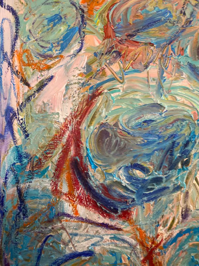 Original Abstract Expressionism Abstract Painting by Dorota Peterson