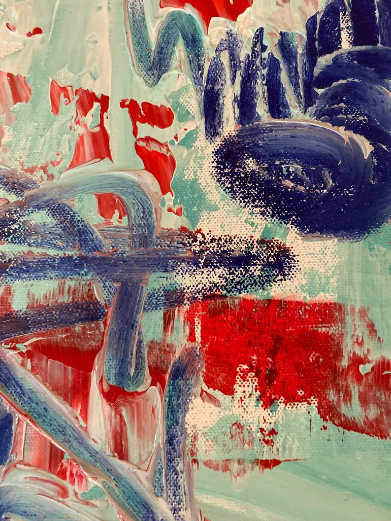 Original Abstract Expressionism Abstract Painting by Dorota Peterson