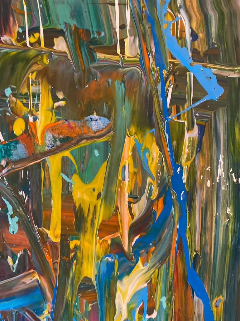 Original Abstract Expressionism Abstract Painting by Dorota Peterson