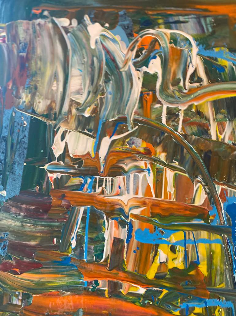 Original Abstract Expressionism Abstract Painting by Dorota Peterson