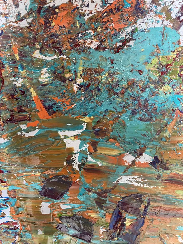 Original Abstract Expressionism Abstract Painting by Dorota Peterson