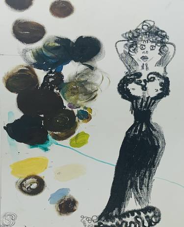 Original Conceptual Body Drawings by Ajakia Smith