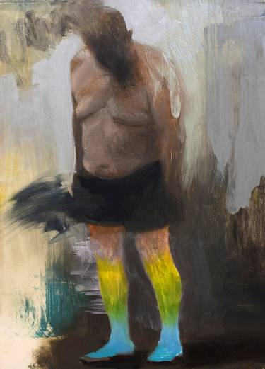 Original Figurative Men Painting by Christian Dalla