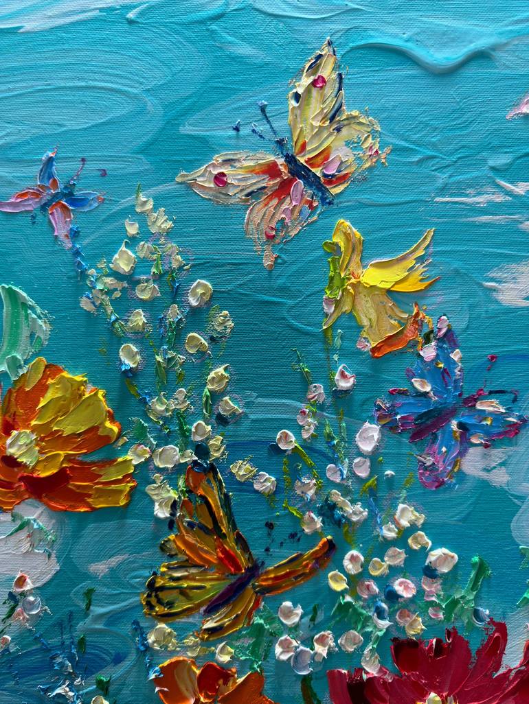 Original Impressionism Abstract Painting by Iryna Kvetka