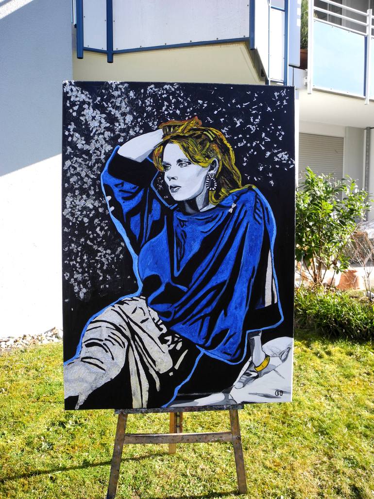 Original Figurative People Painting by Jérôme Geo Labrunerie