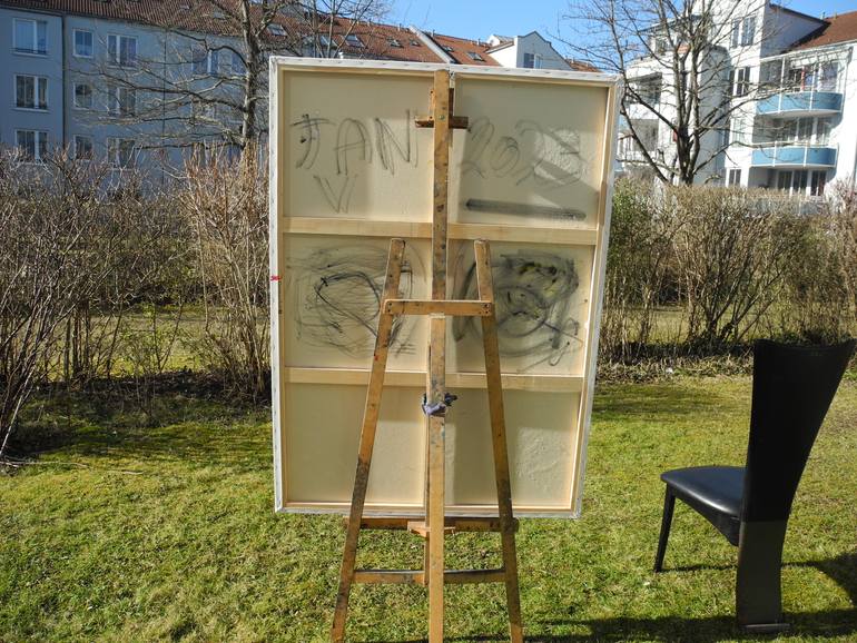 Original Figurative People Painting by Jérôme Geo Labrunerie